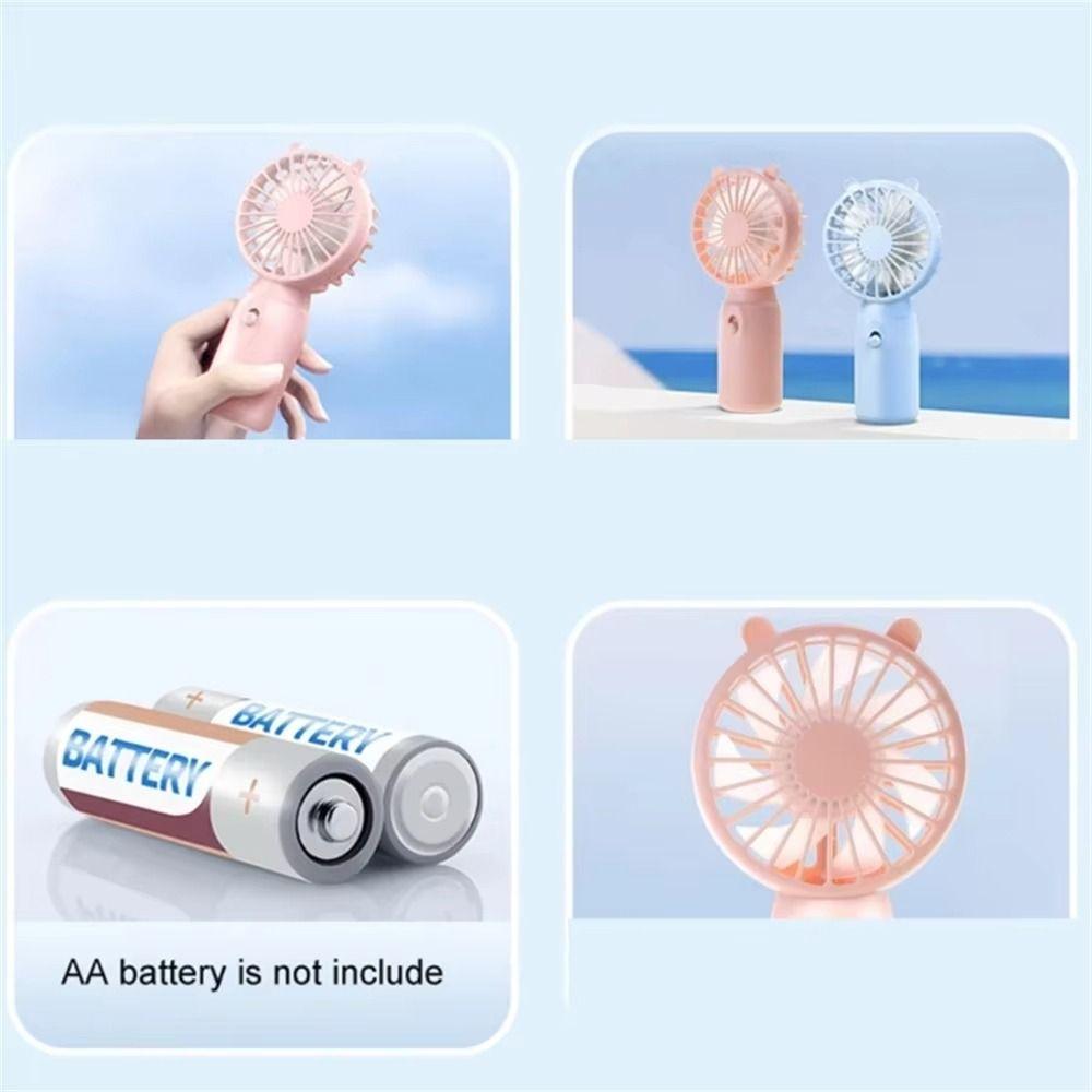 Cooling Handheld Fan White Pink Blue Green Noise Free Fan New Cooling Device  Outdoor Activities