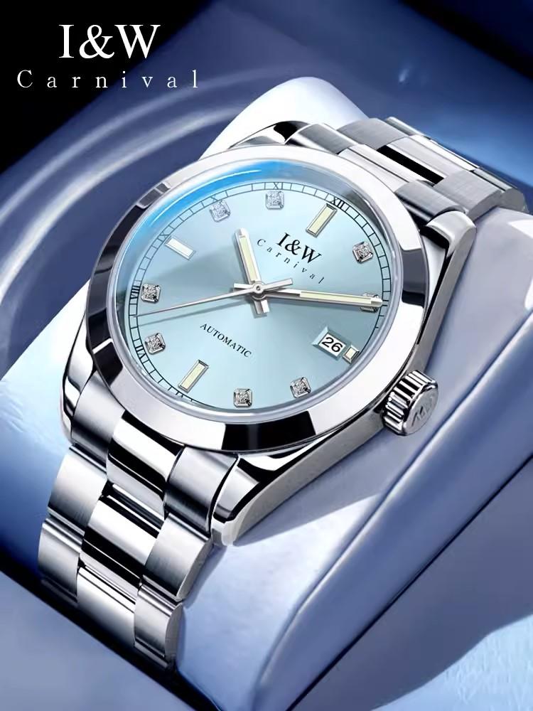 Japan Mechanical Movement IW New Men Automatic Watch for Men Luminous 50M Waterproof Sapphire Glass Watch Reloj Hombre