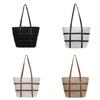 Solid Color Minimalist Bag Contrasting Piping Pu Material Daily Travel Bags