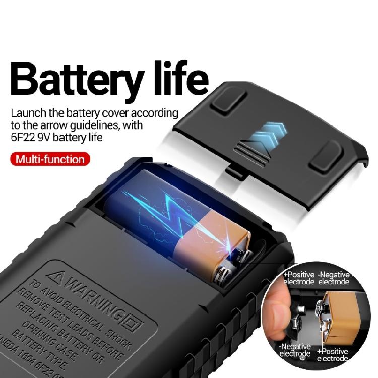 ANENG Multimeter Low Battery Indication 1999 Counts Voltage Current Tester