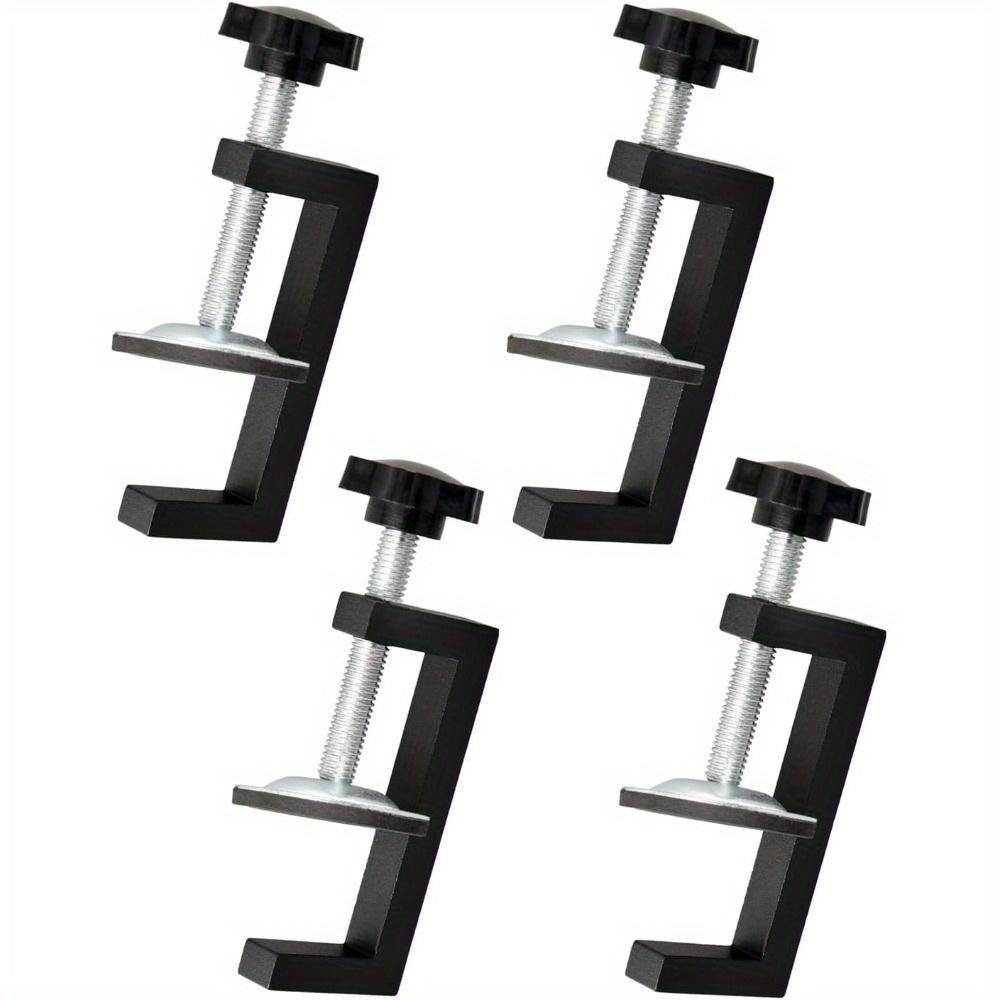 4Pcs/1Set Clamps, Clamp Range 10-57Mm Table Clamps, Adjustable Screw Clamps, Small Universal Table Clamps for Bedroom, Kitchen, Bathroom And Shelf