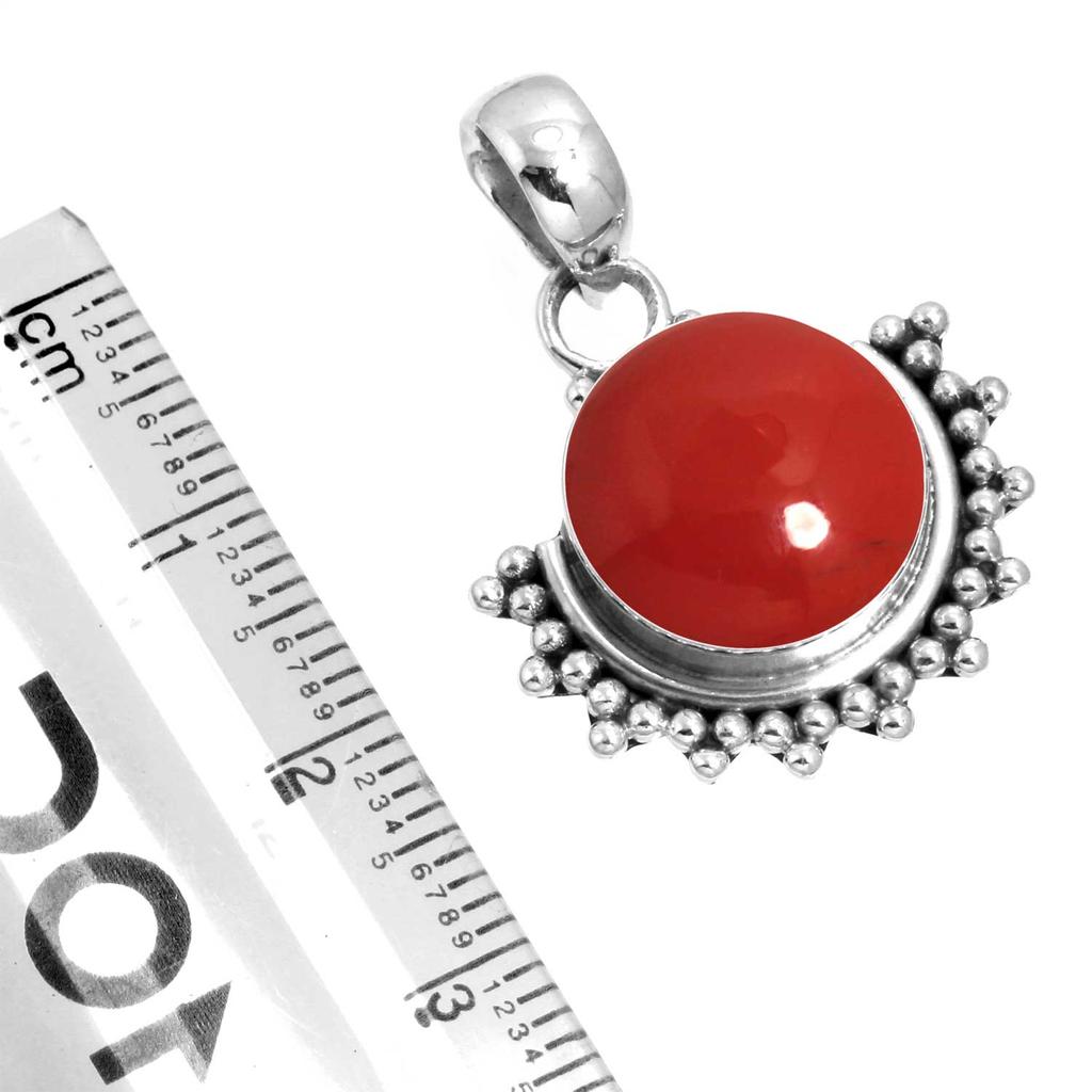 925 Sterling Silver Pendant Women Gemstone Handmade Jewelry Valentine's Day Gift Malachite Moonstone Rose Quartz Red Stone Smoky Topaz Tiger Eye