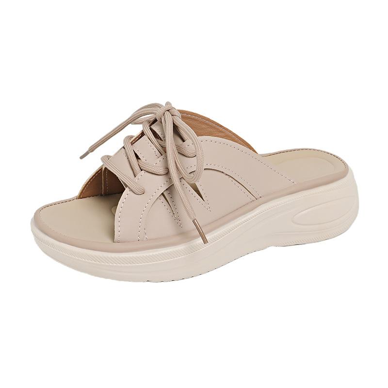 New Style Plus-size Slippers, Women's Shoes, Platform Heels, Thick-soled Shoes, Sandals