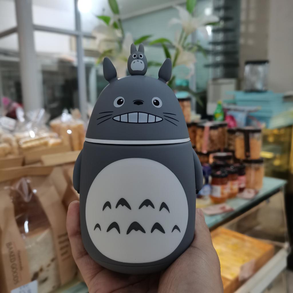 300ML Anime Cartoon Cute Totoro Anime Figure Glass Cup Kawaii Trendy Toy Doll Couple Surprise Gifts