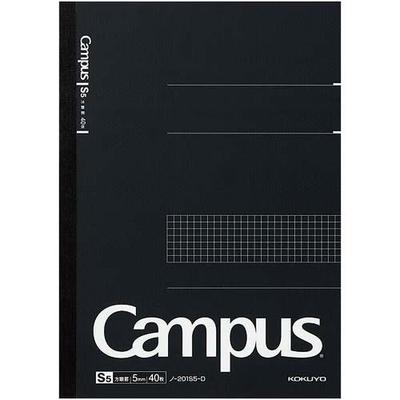 KOKUYO Campus Notebook A4 5mm Graph Paper 40 Sheets Black X5
