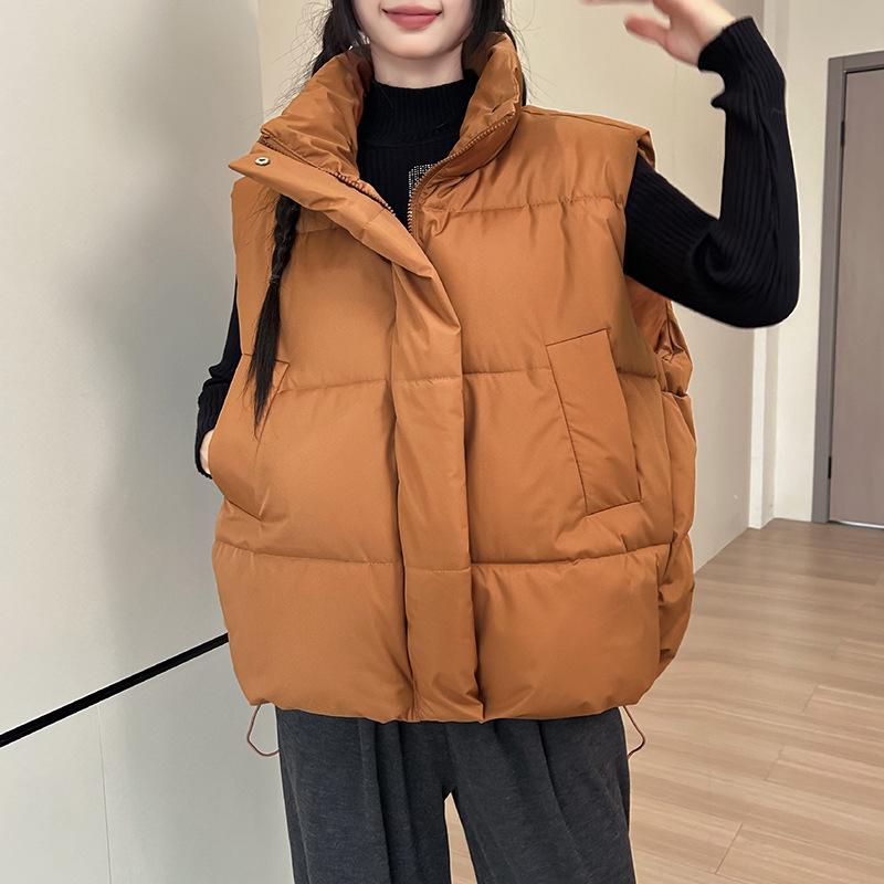 

Новый хлопковый жилет осень и зима универсальный модный свободный жилет для девочек жилет куртка прилив XXL