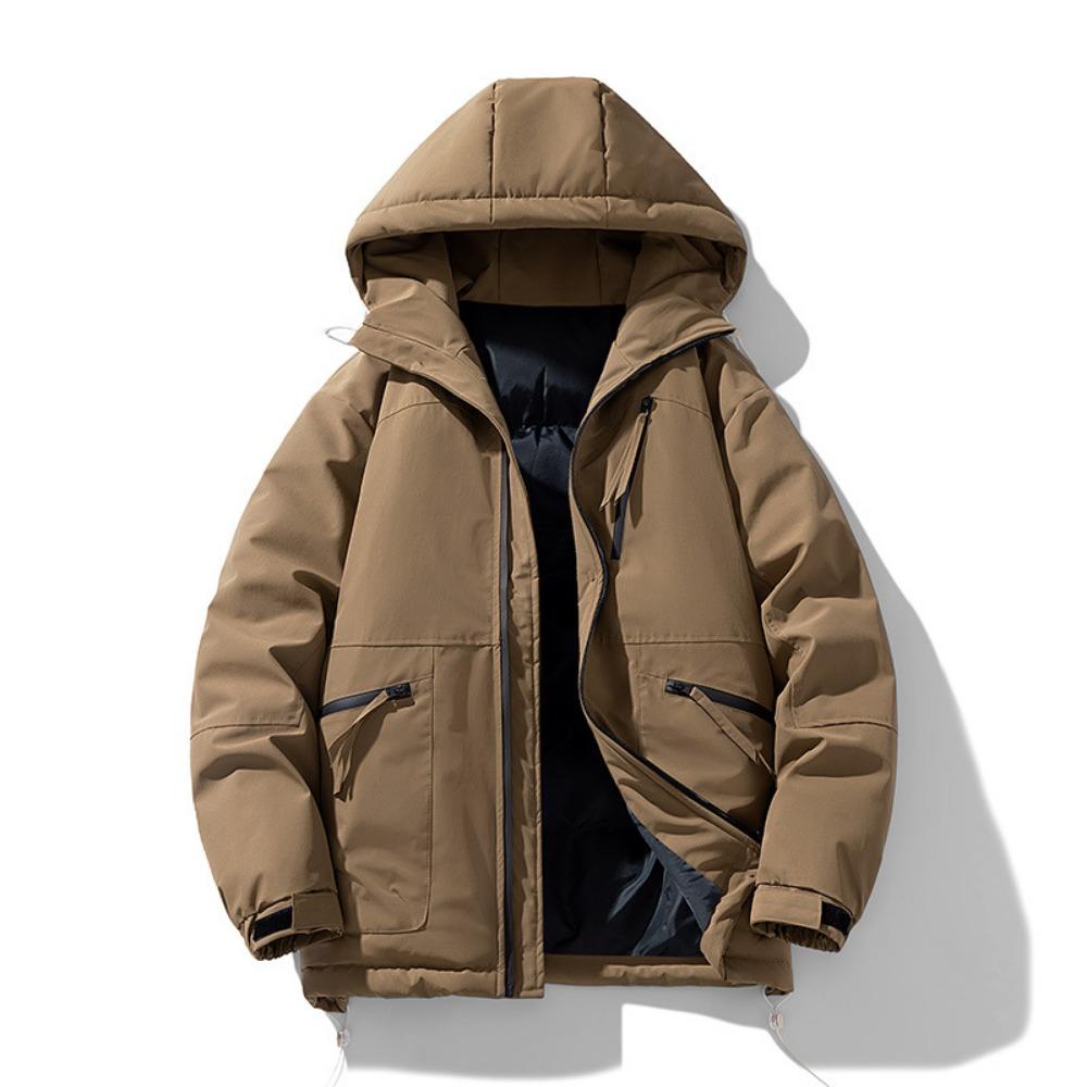 Thickened Solid Color Bread Clothes Men's and Women's Jackets Student Trend Loose Couple Cotton Clothes Men