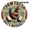 Funny Chicken Farm Aluminum Sign Vintage Coop Kitchen Wall Decor Plaque X Inch