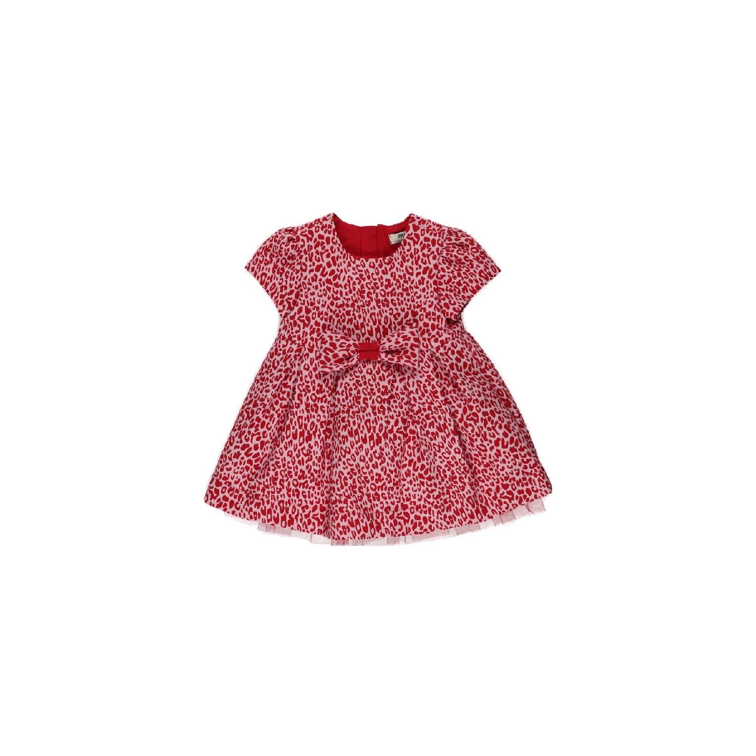 

Baby Baby Плиссированное платье с леопардовым принтом и бантом 2 YAŞ