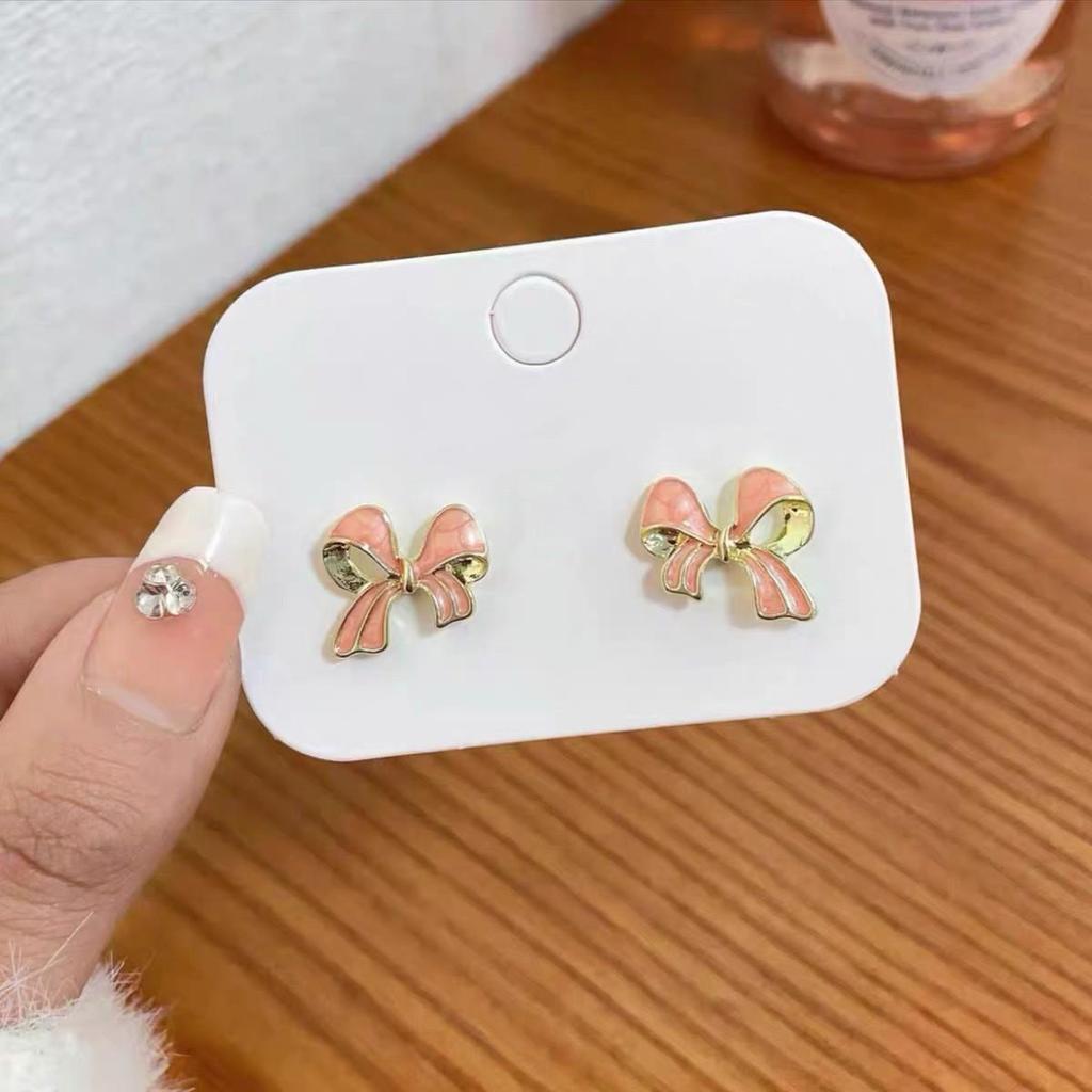 Geometric Green Retro Korean Square Earrings for Women