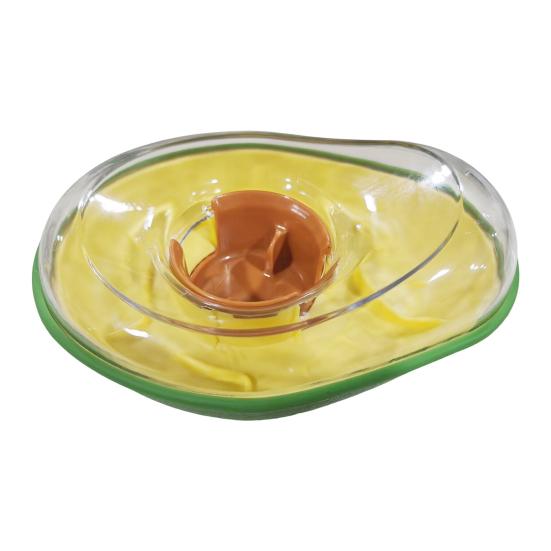 Interactive Dog Treat Dispensing Toy Avocado Shaped Puzzle Slow Feeder Puppy Enrichment Training Toy for Small Medium Large Dogs