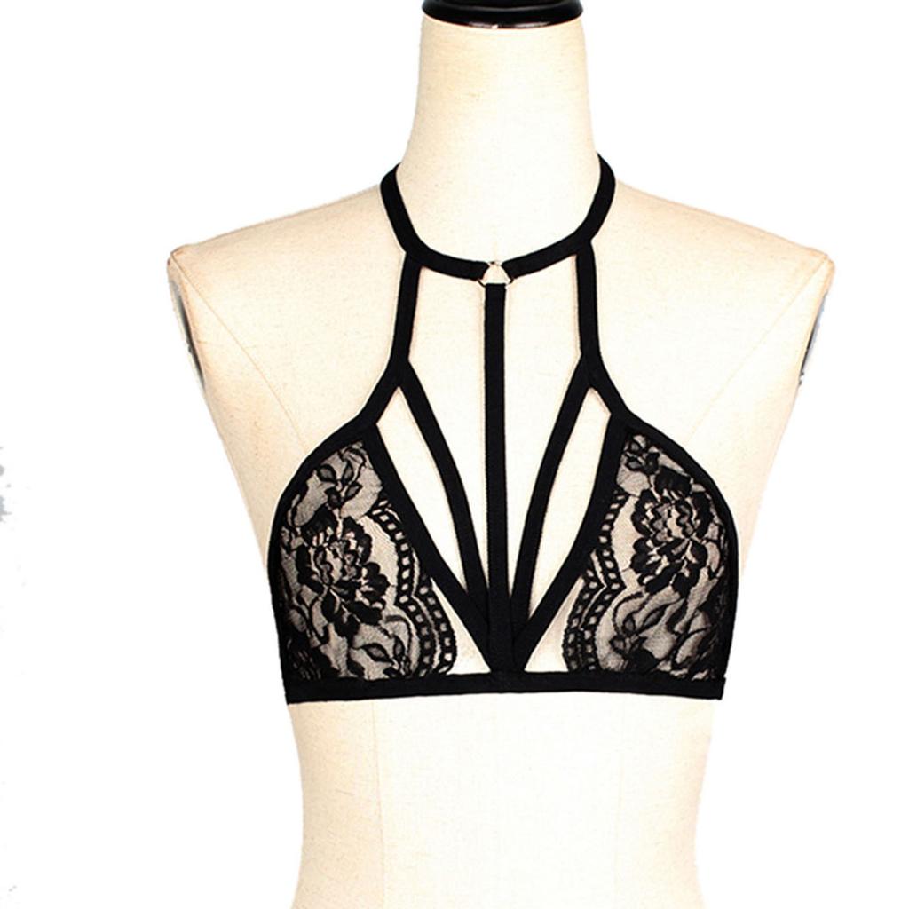 Ladies Strap Lace Crochet Cutout Teddy  Lingerie  Embroidery  Underwear