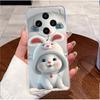 Case For Vivo X100 Transparent TPU Soft Cover For Vivo X100 Pro/X100s Pro Cute Little Panda Pattern Shockproof Couple Shell