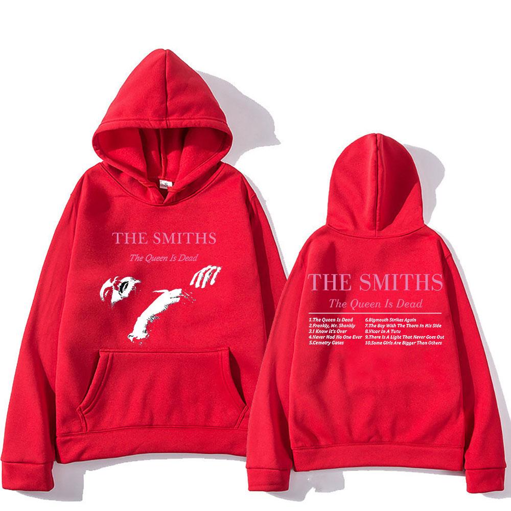 The Smiths Hooded The Queen Is Dead Graphic Printing Gothic Fleece Sweatshirts Long Sleeve Clothes Sudaderas Punk Hoody