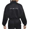 Nike Logo Zip Baseball Collar Casual Jacket Women jackets Black DX3898-010