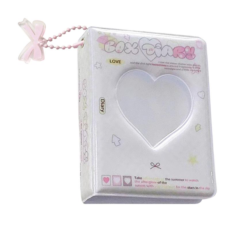 40 Pockets Photocard Album Book Love Heart Hollow Photo Card Holder Water Resistant Trendy Photo Binder For Business Cards