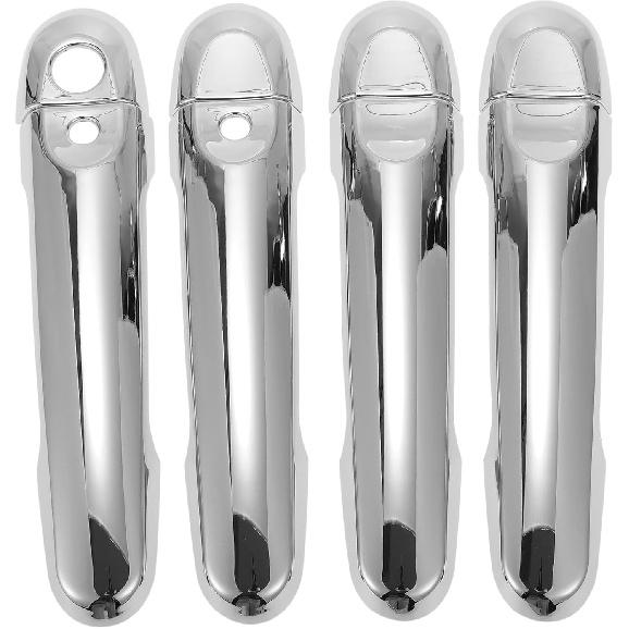 

Smart Car Door Handle Cover Trim,Side Door Handle Cover for Nissan March Micra K13 2012-2017 ABS Silver Tone,1 Set