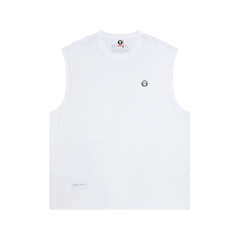 Aape Tank Tops Men's Crew Neck Moderate Straight Fit AAPTKM1533XXM