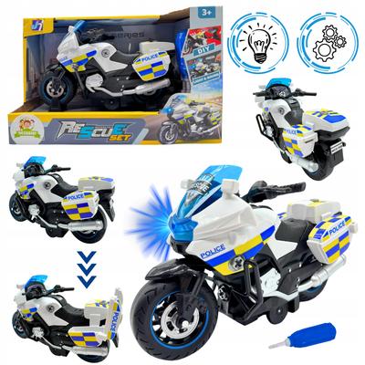 Police Motorcycle Lights, Sounds Drive Motor Police 30 Cm