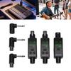 2.4Ghz Wireless XLR Microphone Transmitter Receiver 24 Bit 48kHz Rechargeable Plug On XLR Wireless Mic Adapter for Sound Mixer