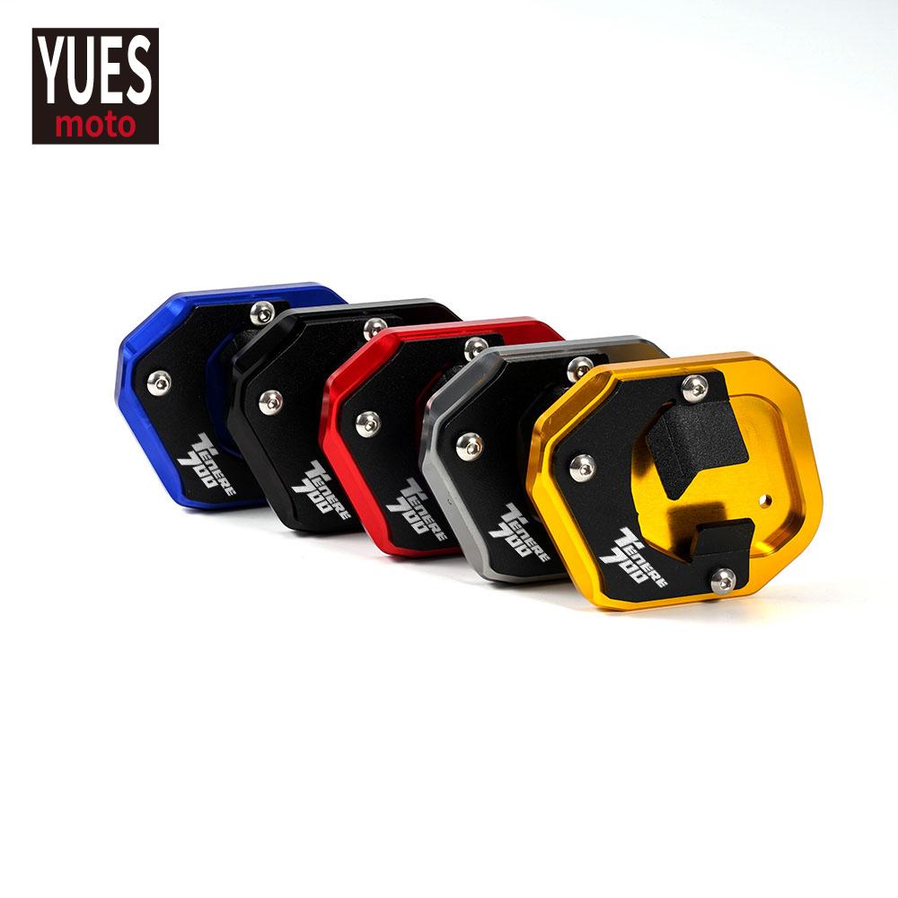Motorcycle Accessories Aluminum Foot Enlarger Foot Side Stand Extension Plate Fits For Yamaha Tenere 700