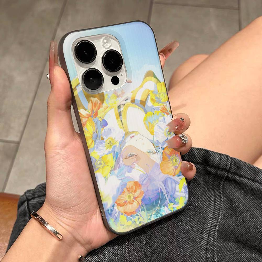 Anime F-Frieren Beyond Journeys End Phone Case For IPhone 17 16 15 14 13 12 11 Pro Max Plus Pro Stripe Soft Cover