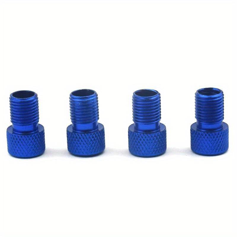 4Pcs Bike Valve Adapter, Convert Presta To Schrader Valve, Bicycle Pump Air Nozzle Tube Tools, Bicycle Accessories