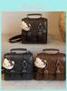 Hello Kitty Cartoon Double Shoulder Bag With Pu Material For Daily Use