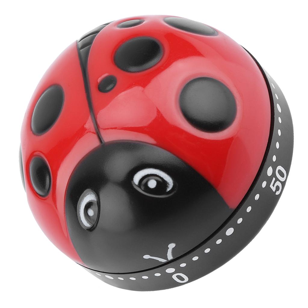 Ladybug Kitchen Timer 60 Minutes Timer Mechanical Wind Up Timer Kitchen Cooking Timer