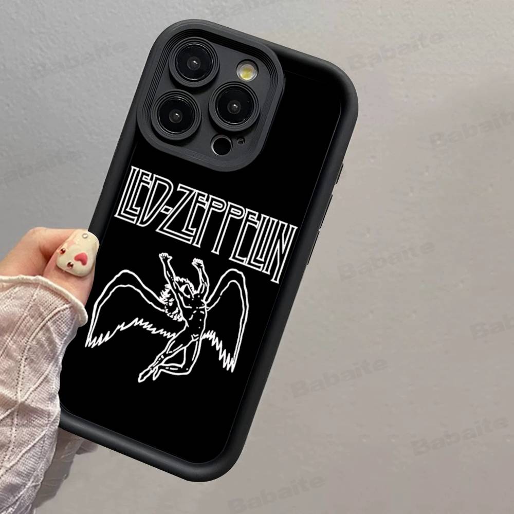 Rock L-Led Vintage Band Z-Zeppelin Phone Case For IPhone 17 16 15 14 13 12 11 Pro Max 16E Plus INS Soft Cover