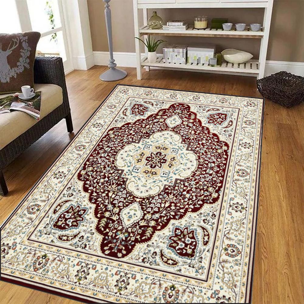 Fashion Bohe Persian Style Print Carpet for Living Room Decor Bedroom Nonslip Area Rugs Kitchen Floor Mat Indoor Doormat Gift