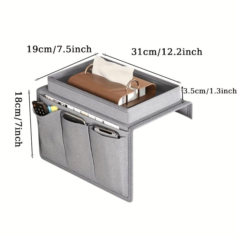 

1Pc Multi functional hanging storage bag, suitable for sofas and chairs - non-woven fabric, gray, ideal for remote control, etc серый