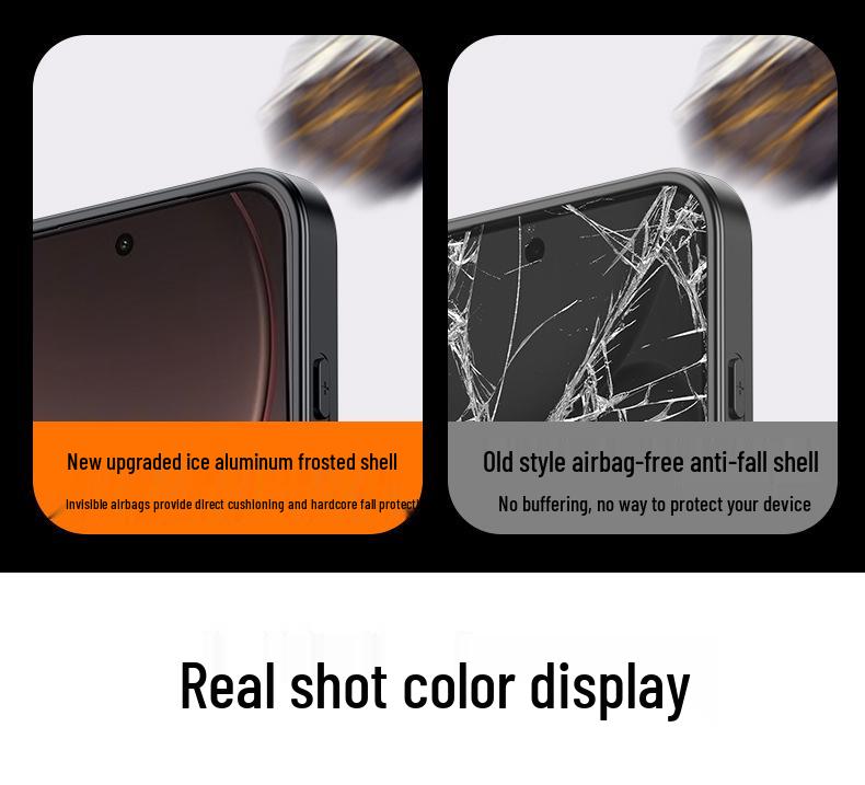 Compatible Case for OnePlus 13/15T, Ace 5/6, Turbo 6V - Metal & Matte Finish with All-Inclusive Lens Cover
