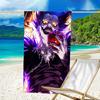 1pc D-Death Note1 Beach Towel, Beach and Seaside Swimming Pool Equipment, Fashion Pattern, Rectangular, Travel Essentials