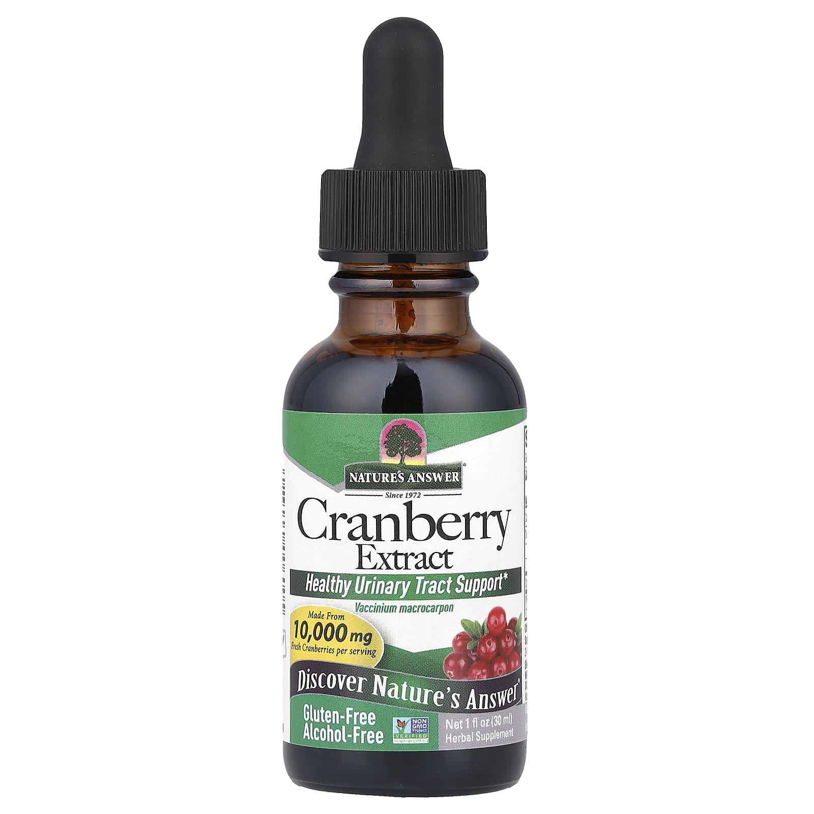 

Nature S Answer, Cranberry, Non-Alcoholic, 10,000 Mg, 1 Fl Oz (30 Ml)