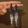 Hot Fashion Gradient Long Tassel Earrings for Brides and Parties