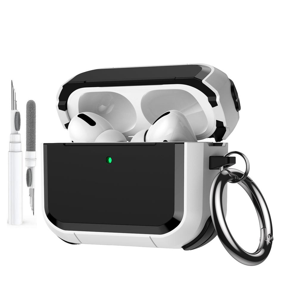 Secure Lock Case For AirPods Pro 3 with Keychain Cleaning Pen Kit New Armor Shockproof Rugged Protective Case For AirPods Pro 3