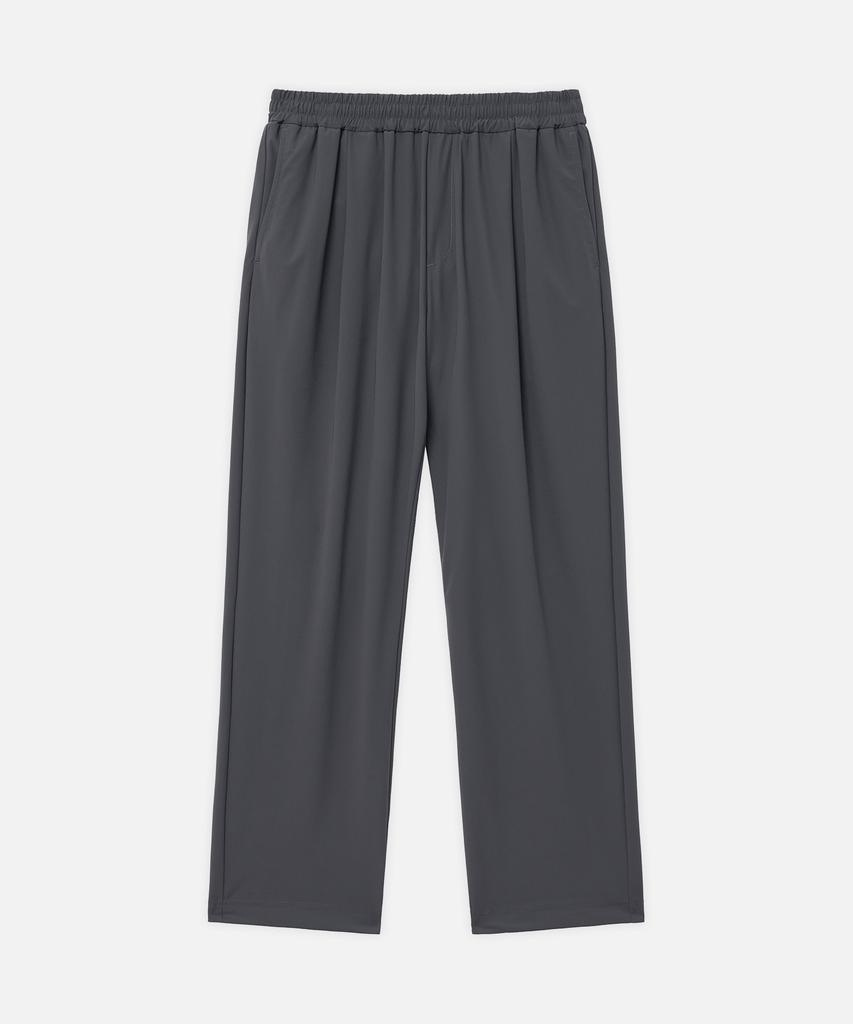 DRAW FIT [Fashion Planet X Drawfit] Cooling Relaxed Tapered Elastic Waist Pants [D.Grey]
