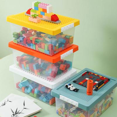 Kids Building Block Storage Box Toys Organizer Stackable Block Case Books Stationary Holder Sundries Snack Container