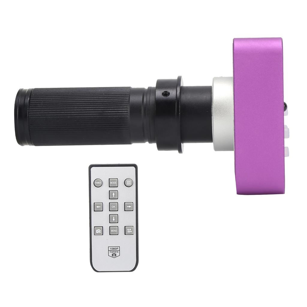 USB FHD Video Microscope Camera 51MP HD Multimedia Interface Microscope Camera with Remote Control AC 100‑240VUS Plug