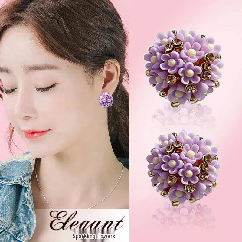 

Роскошные серьги-пусеты с цветочным дизайном из серебряной иглы S925 - Универсальная, высококлассная мода для женщин Main Image Style - Ear Clip Earrings