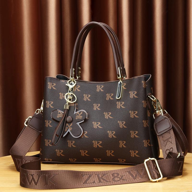 

Высококачественная женская сумка с принтом, новые женские сумки большой вместимости, сумка через плечо для мам среднего возраста, женская сумка-тоут