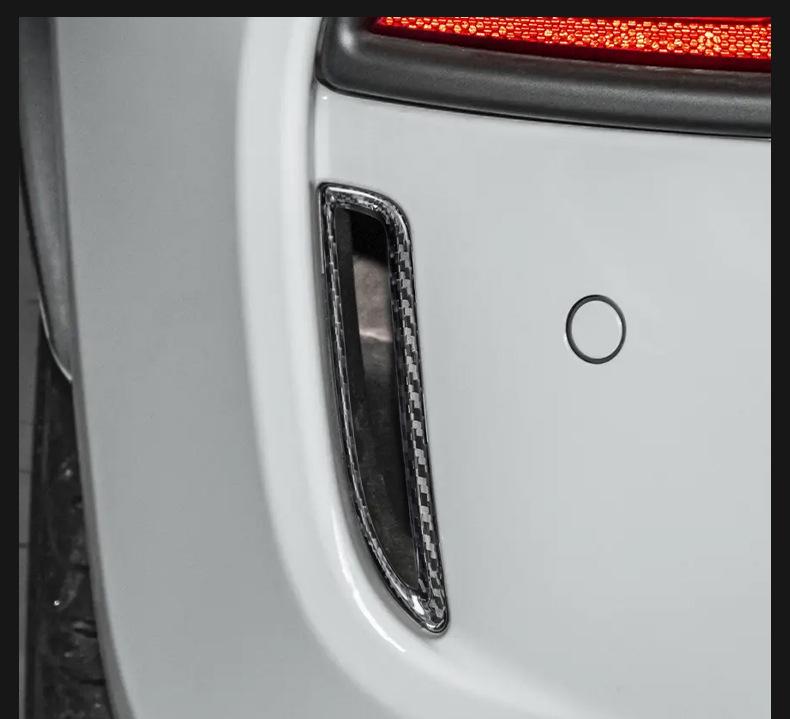 Fiat 500 Abarth 595 2016 Rear Fog Light Carbon Fiber Frame Sticker