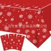Spot Christmas Themed Tablecloth Christmas Decoration Disposable Tablecloth Party Tablecloth Waterproof And Oil-Proof Pe Tablecloth