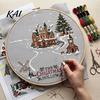 Holiday Crafting Kits for Adults Christmas Cross Stitch Kit, Winter DIY Embroidery Xmas Handcraft Tree Craft Kit Adults, Home Decor Handmade Projects