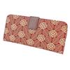 Inden Long Wallet Bundle L Thin Deerskin Red x White Lacquer Hydrangea Pattern [Indenya] 2107-13-174