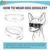 ATUBAN Dog Sunglasses Small Breed, Dog Goggles for Small Dogs Windproof Anti-UV Glasses for Dogs Outdoor Eye Protection, Blue