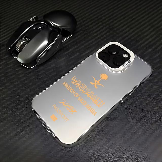 Saudi Arabia Passport Phone 13 12 11 Pro Max Candy Matte Shockproof Back Cover For iPhone 16 15 14 Case