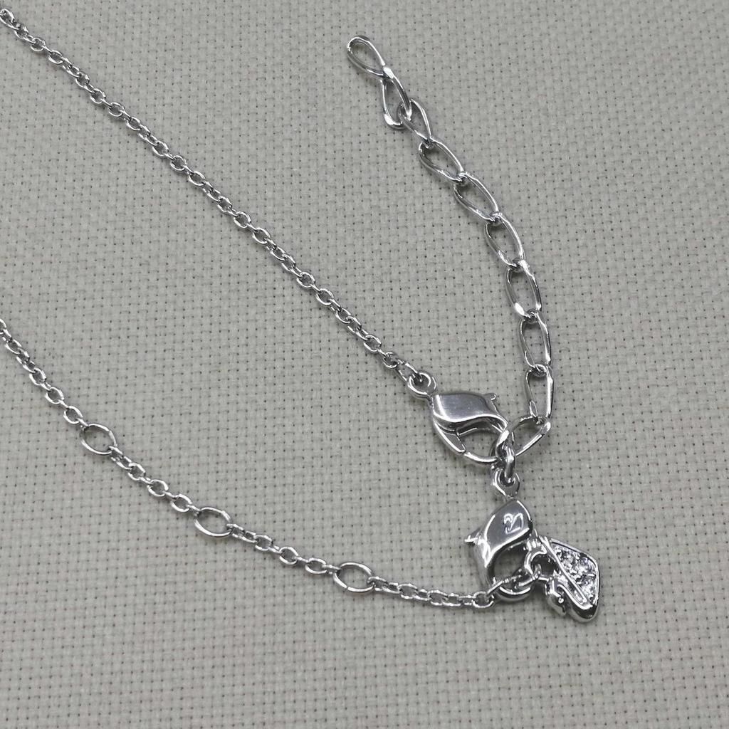 Used SWAROVSKI Necklace Blue Stone Necklace