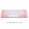 Gaming Keyboard USB 61 Keys Contrast Color RGB Light Key Line Separation Mechanical Wired Keyboard for   Games
